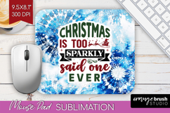 Sarcastic Christmas Quote Mouse Pad Sublimation - Winter Tie Product Image 1