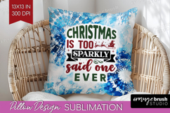 Sarcastic Christmas Quote Pillow Sublimation - Winter Tie Product Image 1