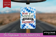 Sarcastic Christmas Quote Air Freshener PNG - Winter Tie Dye Product Image 1