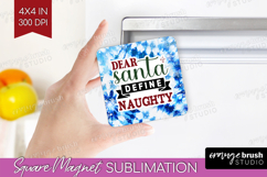 Sarcastic Christmas Quote Magnet Sublimation - Winter Tie Product Image 1