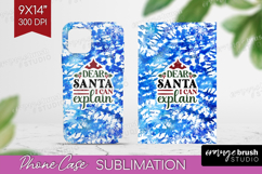 Sarcastic Christmas Quote Phone Case PNG - Winter Tie Dye Product Image 1