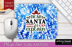 Sarcastic Christmas Quote Mouse Pad Sublimation - Winter Tie Product Image 1