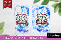 Sarcastic Christmas Quote Phone Case PNG - Winter Tie Dye Product Image 1