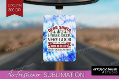 Sarcastic Christmas Quote Air Freshener PNG - Winter Tie Dye Product Image 1