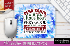 Sarcastic Christmas Quote Mouse Pad Sublimation - Winter Tie Product Image 1