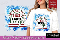 Sarcastic Christmas Quote Square Tshirt Background - Winter Product Image 1