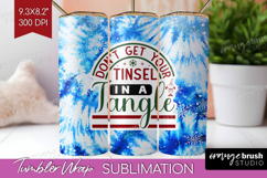 Sarcastic Christmas Quote Tumbler Wrap - Winter Tie Dye PNG Product Image 1