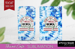 Sarcastic Christmas Quote Phone Case PNG - Winter Tie Dye Product Image 1
