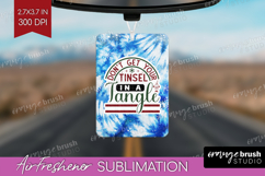Sarcastic Christmas Quote Air Freshener PNG - Winter Tie Dye Product Image 1