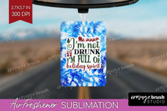 Sarcastic Christmas Quote Air Freshener PNG - Winter Tie Dye Product Image 1