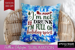 Sarcastic Christmas Quote Pillow Sublimation - Winter Tie Product Image 1