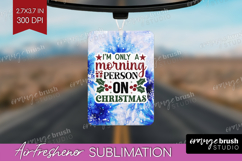 Sarcastic Christmas Quote Air Freshener PNG - Winter Tie Dye Product Image 1