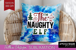 Sarcastic Christmas Quote Pillow Sublimation - Winter Tie Product Image 1