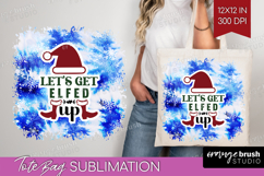 Sarcastic Christmas Quote Tote Bag - Winter Tie Dye Tote Bag Product Image 1