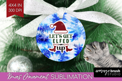 Sarcastic Christmas Quote Ornament PNG - Winter Tie Dye PNG Product Image 1
