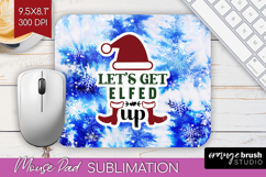 Sarcastic Christmas Quote Mouse Pad Sublimation - Winter Tie Product Image 1