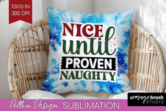 Sarcastic Christmas Quote Pillow Sublimation - Winter Tie Product Image 1