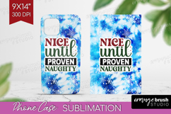 Sarcastic Christmas Quote Phone Case PNG - Winter Tie Dye Product Image 1