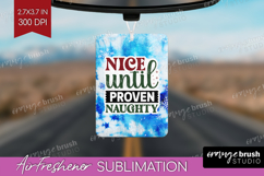 Sarcastic Christmas Quote Air Freshener PNG - Winter Tie Dye Product Image 1