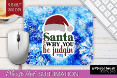 Sarcastic Christmas Quote Mouse Pad Sublimation - Winter Tie Product Image 1