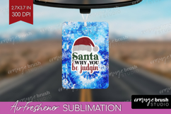 Sarcastic Christmas Quote Air Freshener PNG - Winter Tie Dye Product Image 1