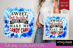 Sarcastic Christmas Quote Tote Bag - Winter Tie Dye Tote Bag Product Image 1