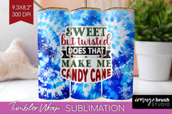 Sarcastic Christmas Quote Tumbler Wrap - Winter Tie Dye PNG Product Image 1