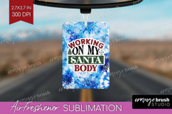 Sarcastic Christmas Quote Air Freshener PNG - Winter Tie Dye Product Image 1