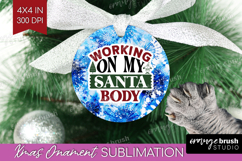 Sarcastic Christmas Quote Ornament PNG - Winter Tie Dye PNG Product Image 1