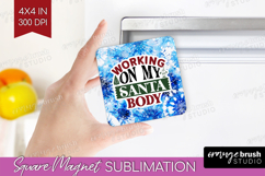 Sarcastic Christmas Quote Magnet Sublimation - Winter Tie Product Image 1