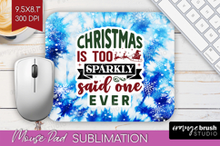 Sarcastic Christmas Quote Mouse Pad Sublimation - Winter Tie Product Image 1
