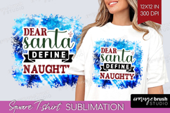 Sarcastic Christmas Quote Square Tshirt Background - Winter Product Image 1