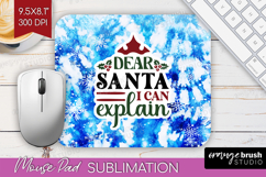 Sarcastic Christmas Quote Mouse Pad Sublimation - Winter Tie Product Image 1