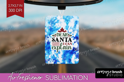 Sarcastic Christmas Quote Air Freshener PNG - Winter Tie Dye Product Image 1