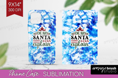 Sarcastic Christmas Quote Phone Case PNG - Winter Tie Dye Product Image 1