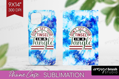 Sarcastic Christmas Quote Phone Case PNG - Winter Tie Dye Product Image 1