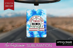 Sarcastic Christmas Quote Air Freshener PNG - Winter Tie Dye Product Image 1
