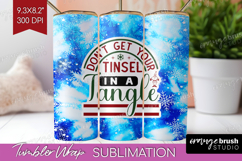 Sarcastic Christmas Quote Tumbler Wrap - Winter Tie Dye PNG Product Image 1