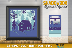 Winter Wonderland 3D Shadowbox Layered Papercut BUNDLES Product Image 2