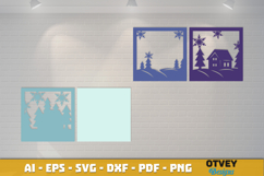 Winter Wonderland 3D Shadowbox Layered Papercut Product Image 3