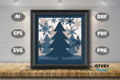 Winter Wonderland 3D Shadowbox Layered Papercut Product Image 2