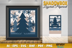 Winter Wonderland 3D Shadowbox Layered Papercut Product Image 1