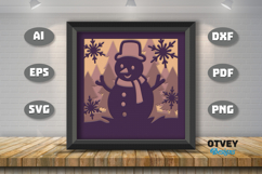Winter Wonderland 3D Shadowbox Layered Papercut Product Image 1