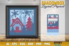 Winter Wonderland 3D Shadowbox Layered Papercut Product Image 2