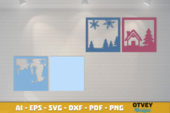 Winter Wonderland 3D Shadowbox Layered Papercut Product Image 3