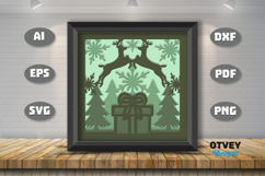 Winter Wonderland 3D Shadowbox Layered Papercut Product Image 2