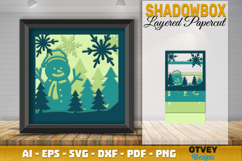 Winter Wonderland 3D Shadowbox Layered Papercut Product Image 2