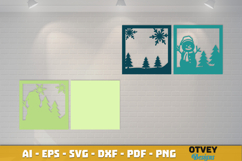 Winter Wonderland 3D Shadowbox Layered Papercut Product Image 3