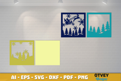 Winter Wonderland 3D Shadowbox Layered Papercut Product Image 3