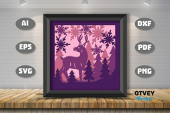 Winter Wonderland 3D Shadowbox Layered Papercut Product Image 2